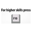 for higher skills press F 10 counter strike icon photo cards