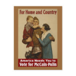 For Home and Country - Postcard