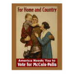 For Home and Country - Postcard