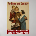 For Home and Country Vintage Poster