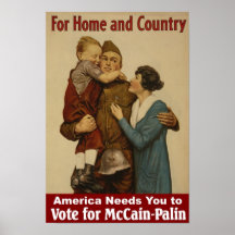 For Home and Country Vintage Poster