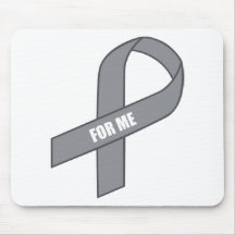 For Me (Grey / Silver Awareness Ribbon) Mouse Pad