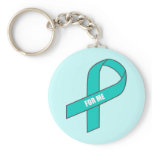 For Me (Teal Ribbon) keychains