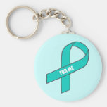 For Me (Teal Ribbon) Keychain