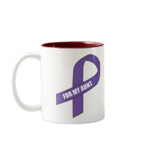For My Aunt (Purple Ribbon) Coffee Mug