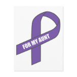 For My Aunt (Purple Ribbon) postcards