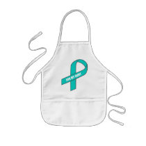 For My Aunt (Teal Ribbon) Aprons