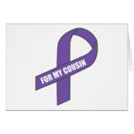 For My Cousin (Purple Ribbon) cards