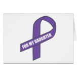 For My Daughter (Purple Ribbon) cards