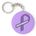 For My Daughter (Purple Ribbon) keychains