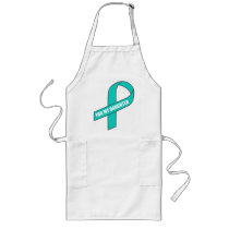 For My Daughter (Teal Ribbon) Aprons