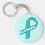 For My Daughter (Teal Ribbon) Keychains