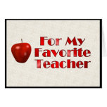 For My Favourite Teacher cards