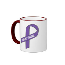 For My Friend (Purple Ribbon) Mugs