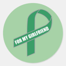 For My Girlfriend (Green Ribbon) Sticker