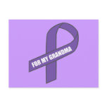 For My Grandma (Purple Ribbon) postcards