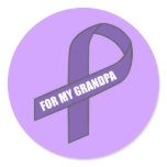 For My Grandpa (Purple Ribbon) stickers