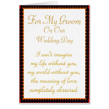 For My Groom: World Before You Card