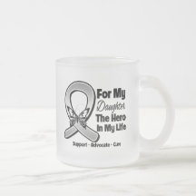 For My Hero My Daughter - Brain Cancer Coffee Mugs