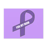 For My Mum (Purple Ribbon) postcards