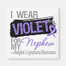 For My Nephew - Hodgkins Lymphoma Ribbon Magnet