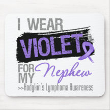 For My Nephew - Hodgkins Lymphoma Ribbon Mouse Pad
