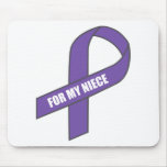 For My Niece (Purple Ribbon) mousepads