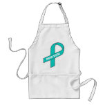 For My Sister (Teal Ribbon) aprons