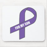 For My Son (Purple Ribbon) mousepads