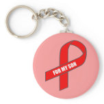 For My Son (Red Ribbon) keychains