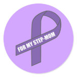 For My Step-Mum (Purple Ribbon) stickers