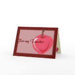 For my Teacher Card