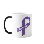 For My Wife (Purple Ribbon) mugs