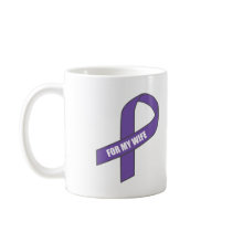 For My Wife (Purple Ribbon) Coffee Mug
