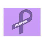 For My Wife (Purple Ribbon) postcards