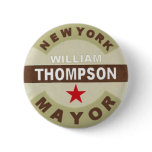 For NYC Mayor William Thompson Button