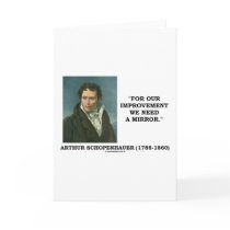 For Our Improvement We Need A Mirror Quote Greeting Cards