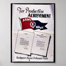For Production Achievement, Army Navy Posters
