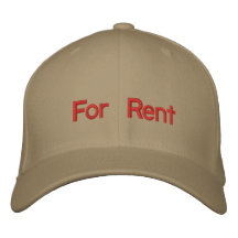 For Rent Cap Embroidered Baseball Caps