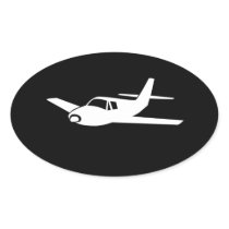 For the love of flying aeroplane stickers