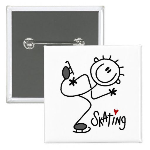 For the Love of Skating Tshirts and Gifts Pinback Buttons