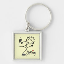 For the Love of Skating Tshirts and Gifts Keychain
