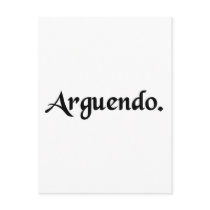 For the sake of argument post cards