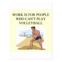 for the volleyball player postcard