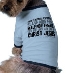 For You are All One in Christ Jesus pet clothing