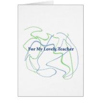 For your teacher card