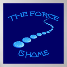 Force is Home Frisbee Posters