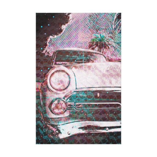 fordstradamus - old school car in sanfrancisco gallery wrap canvas