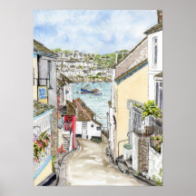 'Fore Street (Polruan)' Poster