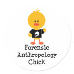 Forensic Anthropology Chick Stickers